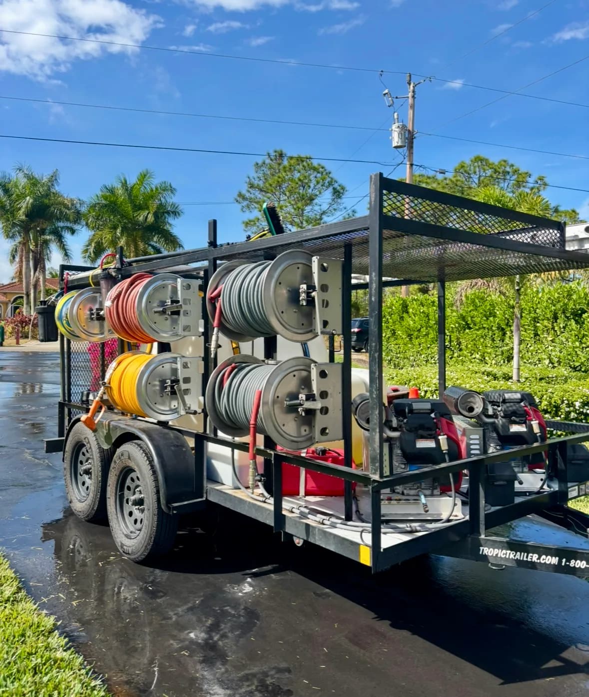 SNR Pressure Washing service trailer and equipment