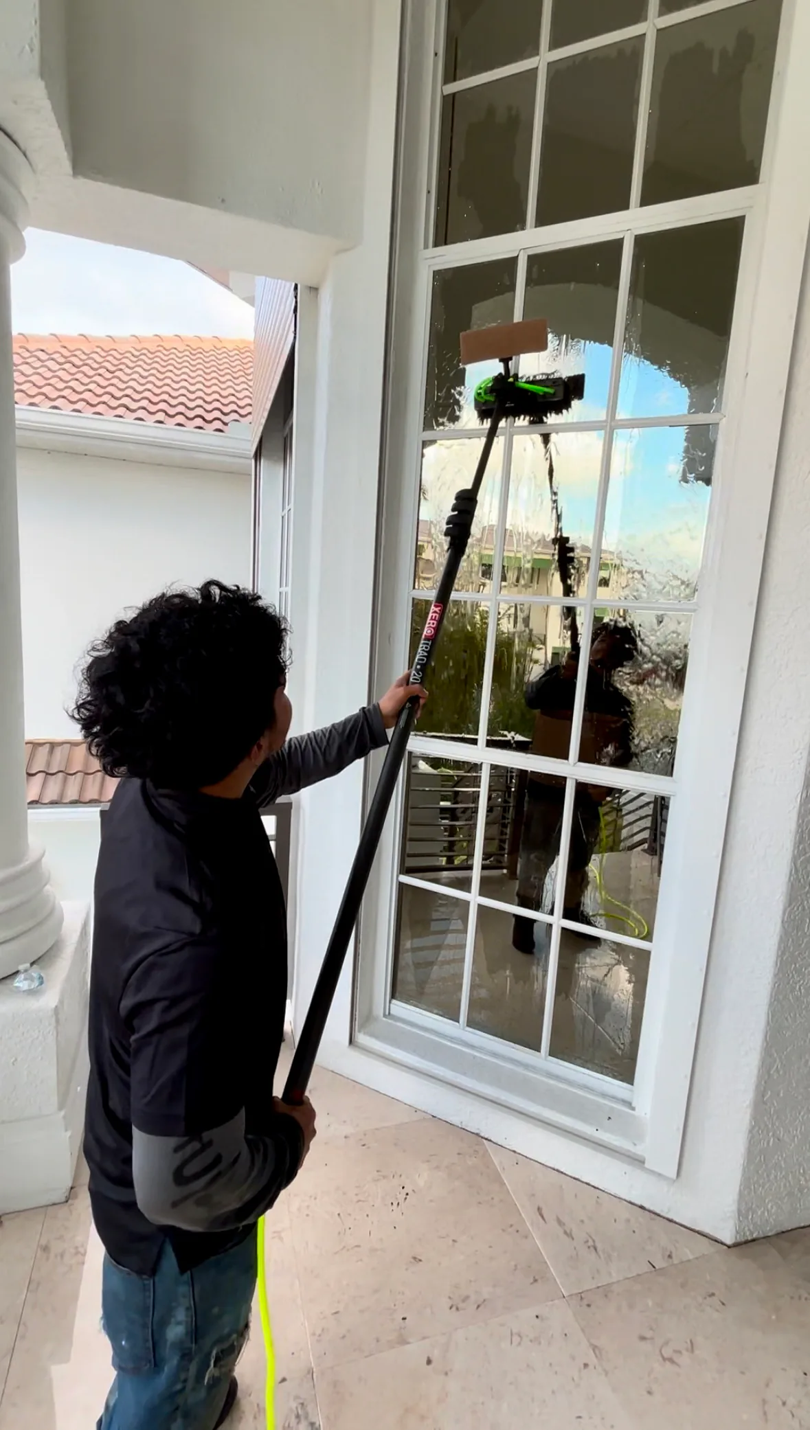 Streak-free residential windows after a professional SNR window cleaning