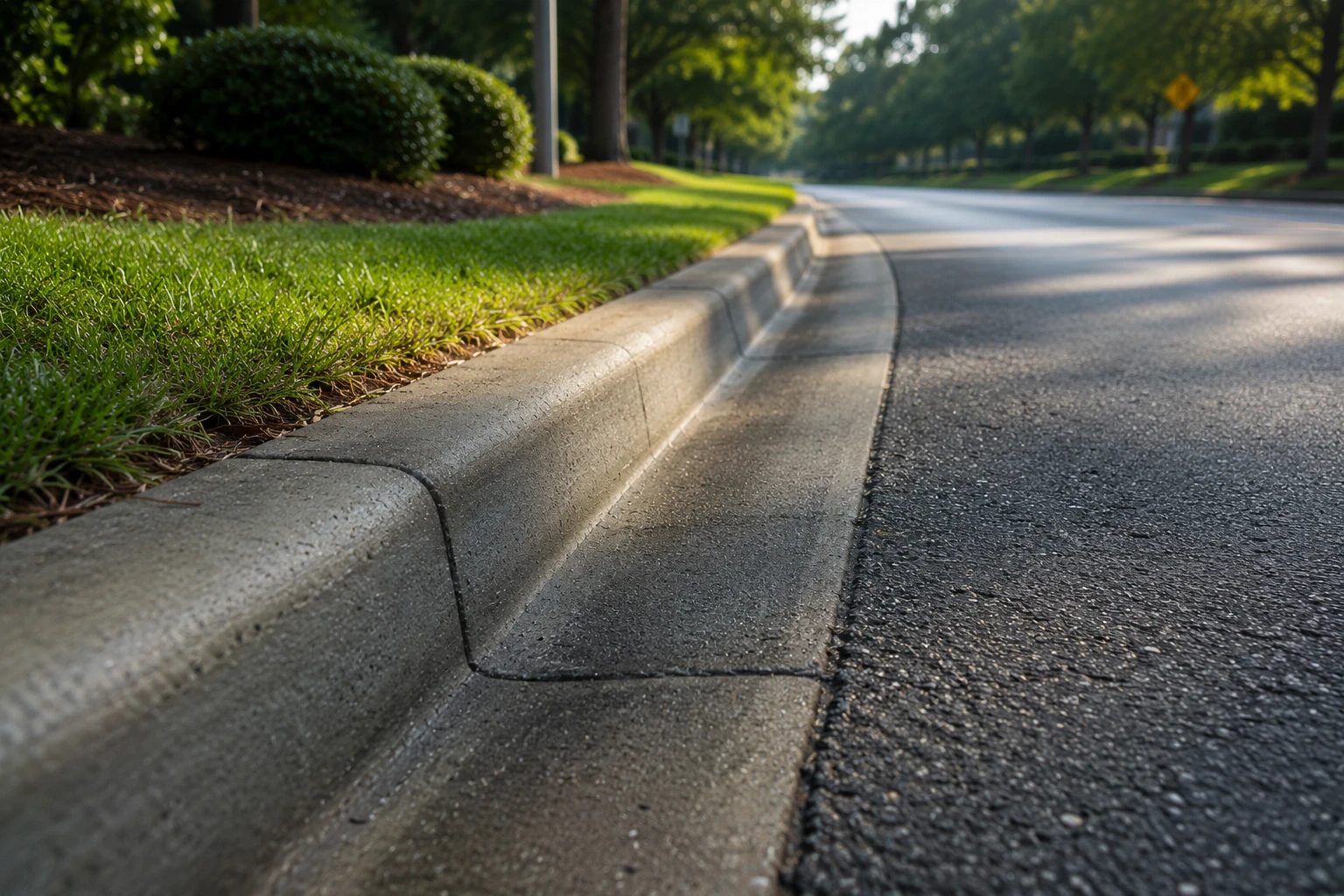 Clear commercial storm drain after professional cleaning