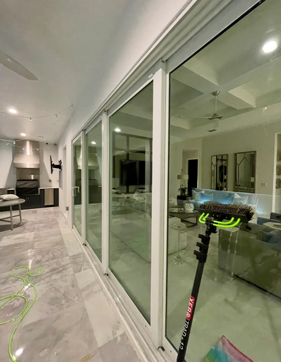 Streak-free residential windows after a professional SNR exterior window service