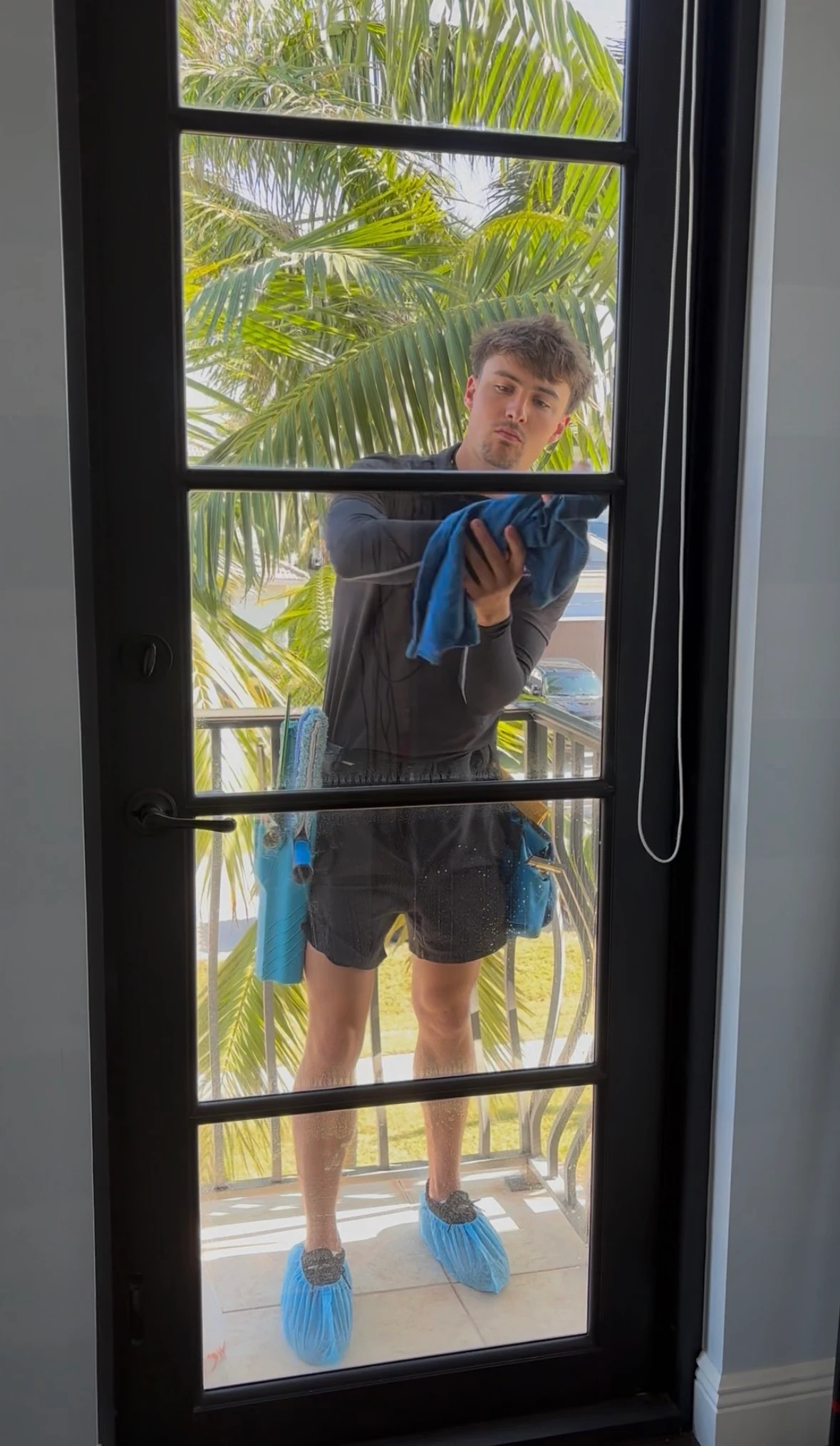 Crystal-clear residential windows after a complete SNR window-cleaning service